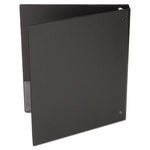 Economy Non-View Round Ring Binder, 3 Rings, 0.5" Capacity, 11 x 8.5, Black