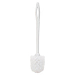 Toilet Bowl Brush, 10" Handle, White