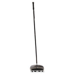 Floor and Carpet Sweeper, 44" Handle, Black/Gray