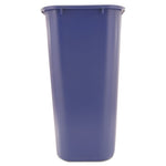 Deskside Recycling Container with Symbol, Large, 41.25 qt, Plastic, Blue