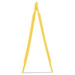 Caution Wet Floor Sign, 11 x 12 x 25, Bright Yellow