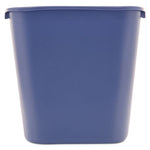 Deskside Recycling Container, Medium, 28.13 qt, Plastic, Blue