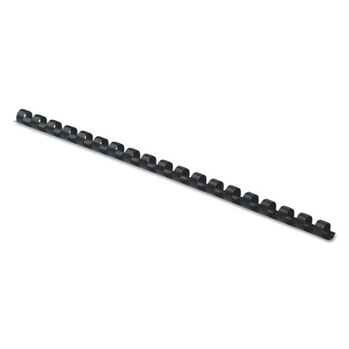 Plastic Comb Bindings, 5/16" Diameter, 40 Sheet Capacity, Black, 25/Pack