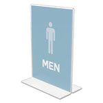 Classic Image Double-Sided Sign Holder, 5 x 7 Insert, Clear