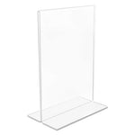 Classic Image Double-Sided Sign Holder, 5 x 7 Insert, Clear