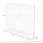 Classic Image Double-Sided Sign Holder, 11 x 8.5 Insert, Clear