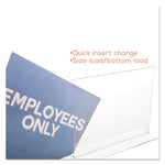 Classic Image Double-Sided Sign Holder, 11 x 8.5 Insert, Clear