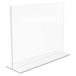 Classic Image Double-Sided Sign Holder, 11 x 8.5 Insert, Clear