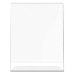 Classic Image Slanted Sign Holder, Portrait, 8.5 x 11 Insert, Clear