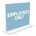 Classic Image Double-Sided Sign Holder, 11 x 8.5 Insert, Clear