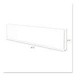 Superior Image Cubicle Nameplate Sign Holder, 8.5 x 2 Insert, Clear