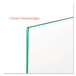 Superior Image Premium Green Edge Sign Holders, 8.5 x 11 Insert, Clear/Green