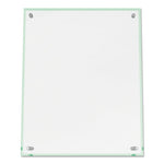 Superior Image Beveled Edge Sign Holder, Letter Insert, Clear/Green-Tinted Edges