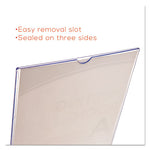 Superior Image Slanted Sign Holder, Portrait, 8.5 x 11 Insert, Clear