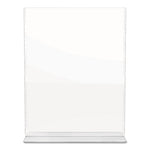 Superior Image Double Sided Sign Holder, 8.5 x 11 Insert, Clear