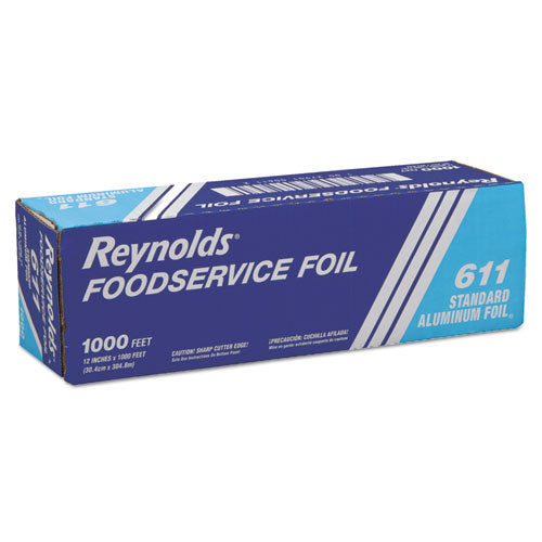 Standard Aluminum Foil Roll, 12" x 1,000 ft, Silver