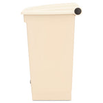 Legacy Step-On Receptacle, 18 gal, Polyethylene, Beige