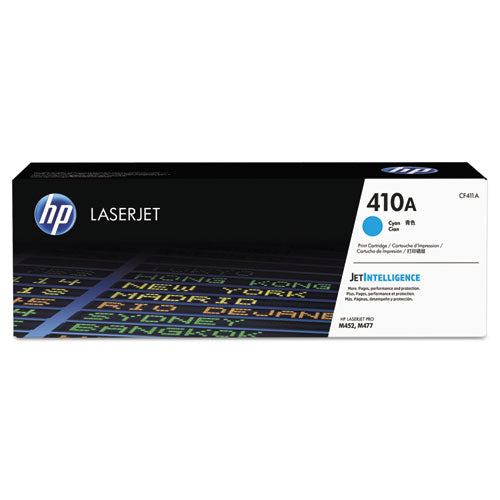 HP 410A, (CF411A) Cyan Original LaserJet Toner Cartridge