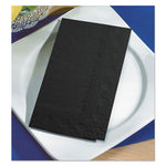 Dinner Napkins, 2-Ply, 15 x 17, Black, 1000/Carton