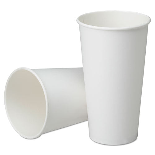 7350016457876, SKILCRAFT, Disposable Paper Cups for Cold Beverages, 32 oz, White, 500/Box