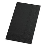 Dinner Napkins, 2-Ply, 15 x 17, Black, 1000/Carton