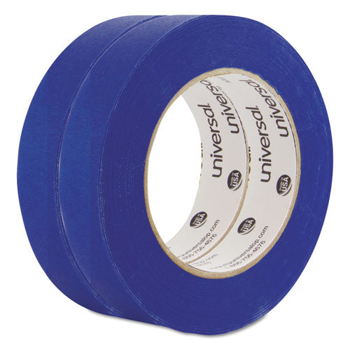 Premium Blue Masking Tape with UV Resistance, 3" Core, 24 mm x 54.8 m, Blue, 2/Pack