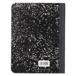 Composition Book, Wide/Legal Rule, Black Cover, (100) 9.75 x 7.5 Sheets