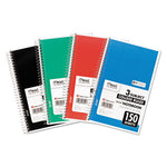 Spiral Notebook, 3-Subject, Medium/College Rule, Randomly Assorted Cover Color, (150) 9.5 x 5.5 Sheets