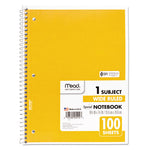 Spiral Notebook, 3-Hole Punched, 1-Subject, Wide/Legal Rule, Randomly Assorted Cover Color, (100) 10.5 x 7.5 Sheets