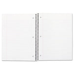 Spiral Notebook, 3-Hole Punched, 1-Subject, Medium/College Rule, Randomly Assorted Cover Color, (70) 10.5 x 7.5 Sheets