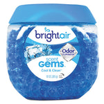 Scent Gems Odor Eliminator, Cool and Clean, Blue, 10 oz Jar, 6/Carton