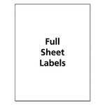 White Shipping Lels-Bulk Packs, Inkjet/Laser Printers, 8.5 x 11, White, 250/Box