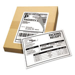 Shipping Labels with Paper Receipt and TrueBlock Technology, Inkjet/Laser Printers, 5.06 x 7.63, White, 50/Pack