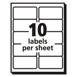 Matte Clear Easy Peel Mailing Labels w/ Sure Feed Technology, Laser Printers, 2 x 4, Clear, 10/Sheet, 10 Sheets/Pack