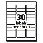 Matte Clear Easy Peel Mailing Labels w/ Sure Feed Technology, Laser Printers, 1 x 2.63, Clear, 30/Sheet, 25 Sheets/Box