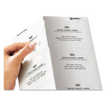 Matte Clear Easy Peel Mailing Lels w/ Sure Feed Technology, Laser Printers, 3.33 x 4, Clear, 6/Sheet, 50 Sheets/Box