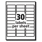 Matte Clear Easy Peel Mailing Labels w/ Sure Feed Technology, Inkjet Printers, 1 x 2.63, Clear, 30/Sheet, 25 Sheets/Pack