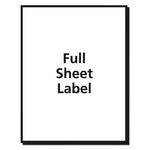 Matte Clear Shipping Lels, Inkjet Printers, 8.5 x 11, Clear, 10/Pack