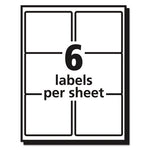Matte Clear Easy Peel Mailing Lels w/ Sure Feed Technology, Inkjet Printers, 3.33 x 4, Clear, 6/Sheet, 10 Sheets/Pack
