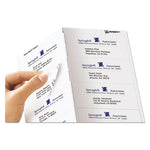 Matte Clear Easy Peel Mailing Lels w/ Sure Feed Technology, Inkjet Printers, 2 x 4, Clear, 10/Sheet, 25 Sheets/Pack