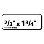 White Address Labels w/ Sure Feed Technology for Laser Printers, Laser Printers, 0.5 x 1.75, White, 80/Sheet, 250 Sheets/Box