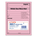 Pink Message Pad, One-Part (No Copies), 4.25 x 5.5, 50 Forms/Pad, 12 Pads/Pack