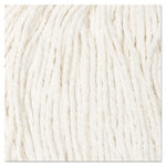 Cut-End Wet Mop Head, Cotton, No. 16 Size, White