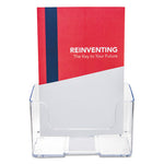 DocuHolder for Countertop/Wall-Mount, Booklet Size, 6.5w x 3.75d x 7.75h, Clear