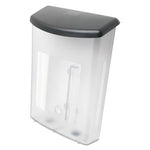 Outdoor Literature Box, 10w x 4.5d x 13.13h, Clear/Black