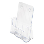 DocuHolder for Countertop/Wall-Mount, Magazine, 9.25w x 3.75d x 10.75h, Clear