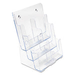 6-Compartment DocuHolder, Leaflet Size, 9.63w x 6.25d x 12.63h, Clear, Ships in 4-6 Business Days