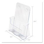 DocuHolder for Countertop/Wall-Mount, Magazine, 9.25w x 3.75d x 10.75h, Clear