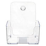 DocuHolder for Countertop/Wall-Mount, Booklet Size, 6.5w x 3.75d x 7.75h, Clear