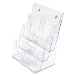 6-Compartment DocuHolder, Leaflet Size, 9.63w x 6.25d x 12.63h, Clear, Ships in 4-6 Business Days